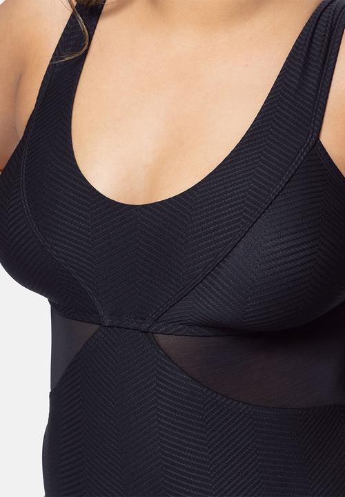 DORINA - Plus saint tropez swimsuit - black