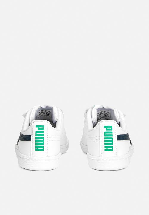 PUMA - Puma up v ps - puma white-dark night-grassy green