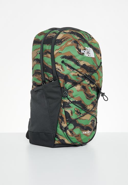 The North Face - Deep grass green painted camo print - asphalt grey