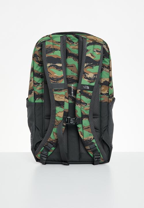 The North Face - Deep grass green painted camo print - asphalt grey