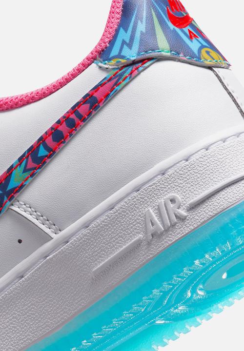 Nike - Nike air force 1 - white/multi-color-pink glow-speed yellow