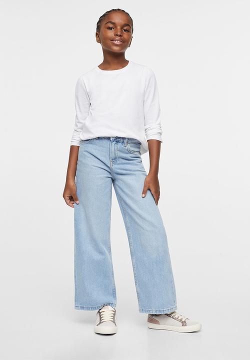 MANGO - Jeans wide - blue