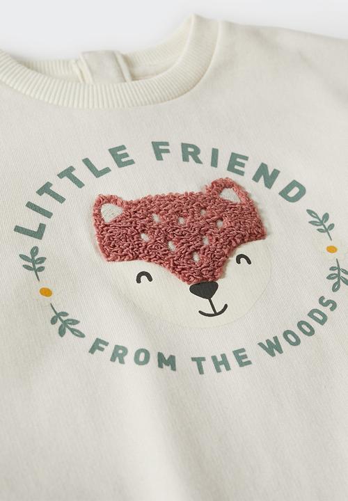 MANGO - Sweatshirt  fox - white