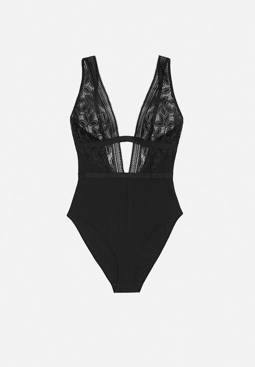 DORINA - Plus astrid bodysuit - black