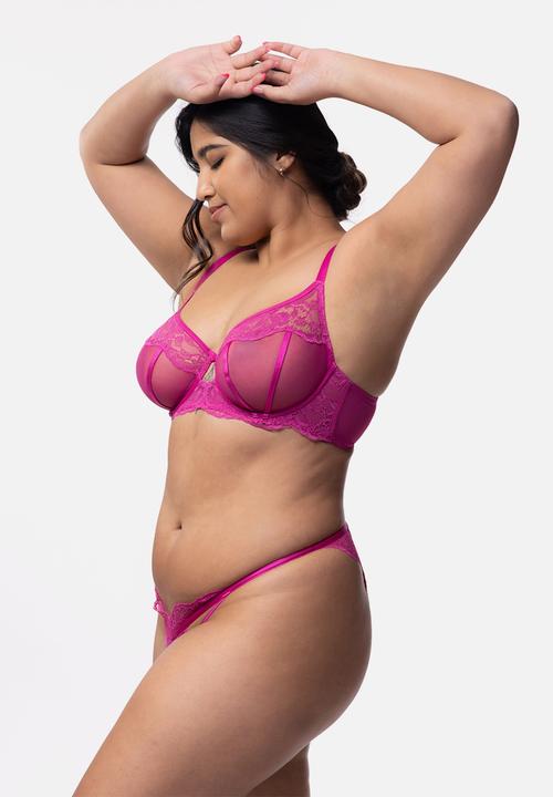 DORINA - Plus desiree non padded wired bra - fuchsia