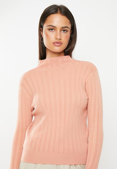 dailyfriday - Rib fitted jumper - peach
