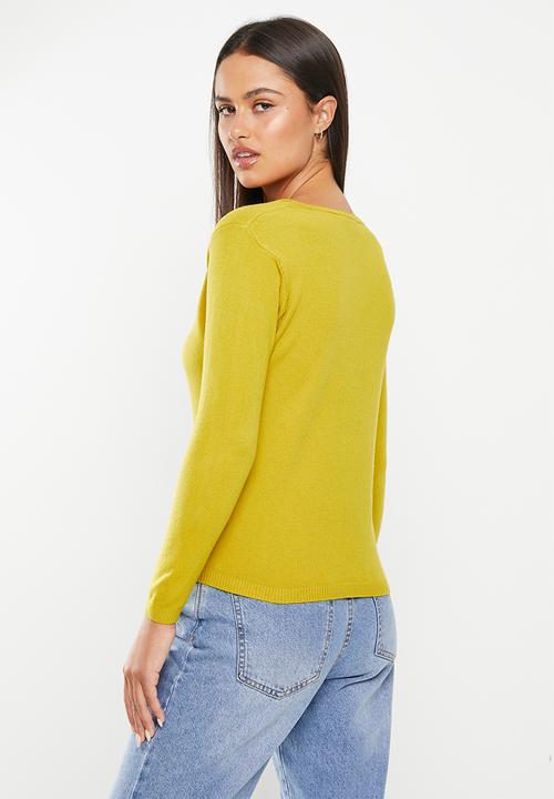 dailyfriday - V-neck jumper - ochre