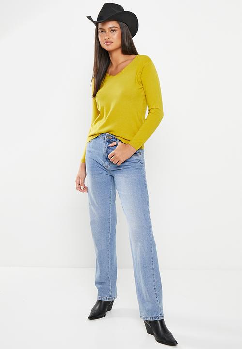 dailyfriday - V-neck jumper - ochre
