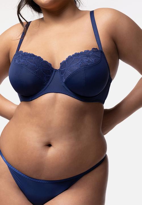 DORINA - Plus kelsea 2pack non padded wired bra - ivory/blue