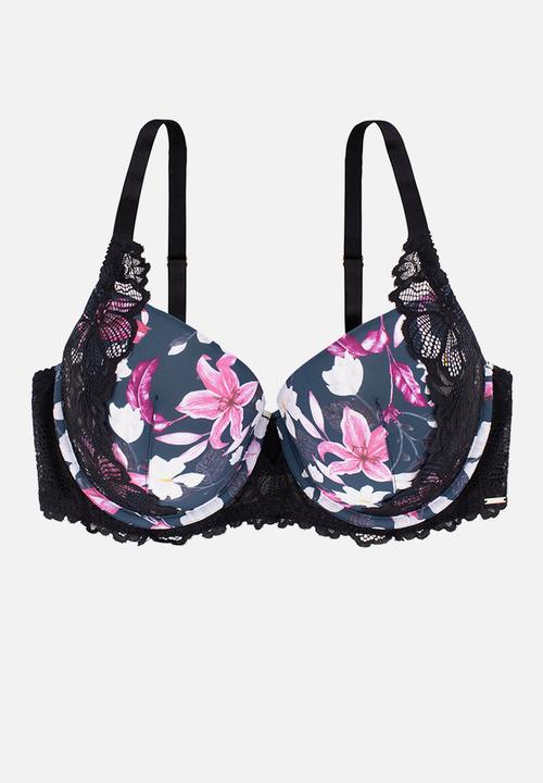 DORINA - Plus magnolia light padded demi bra - ink