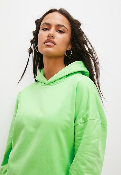 Blake - Slouch hoodie - lime
