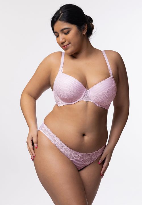 DORINA - Plus karly 2pack brief - pink/blue