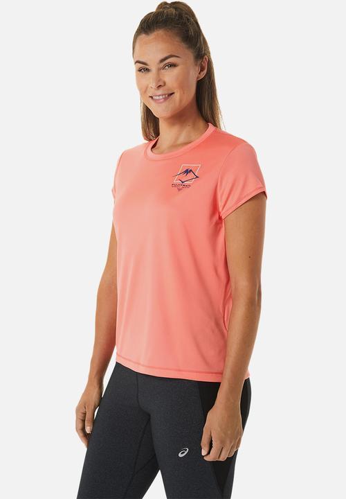 ASICS - Fujitrail logo short sleeve top - papaya