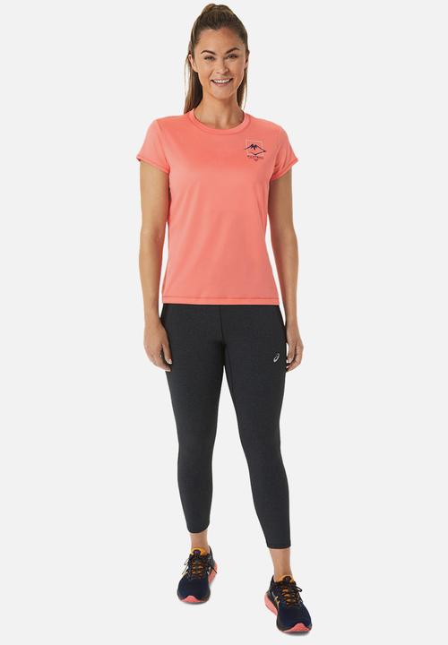 ASICS - Fujitrail logo short sleeve top - papaya