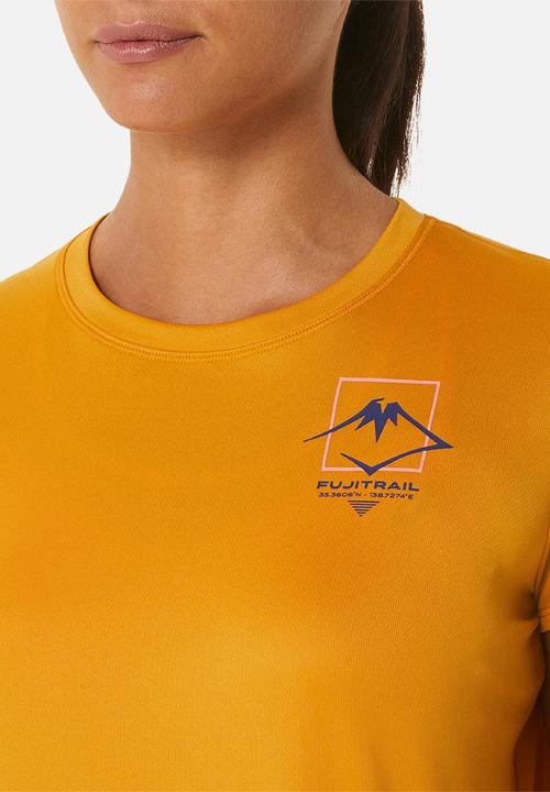 ASICS - Fujitrail logo short sleeve top - sandstorm