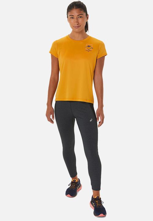 ASICS - Fujitrail logo short sleeve top - sandstorm