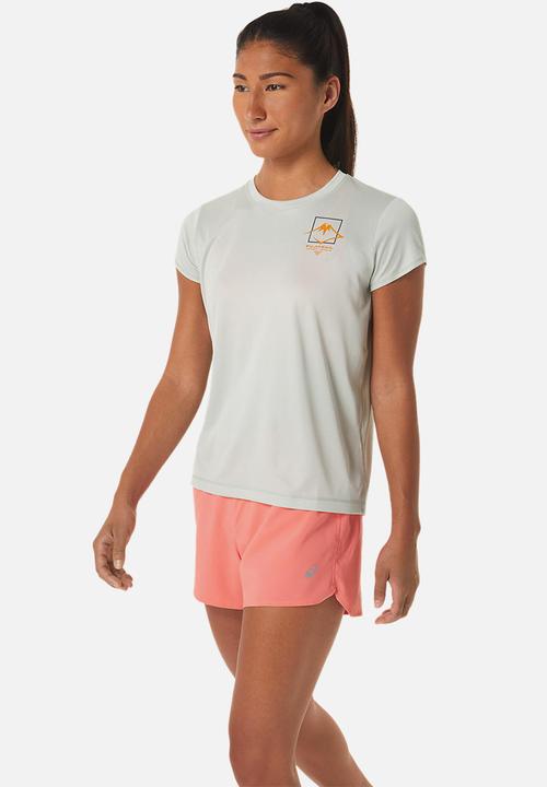 ASICS - Fujitrail logo short sleeve top - light sage