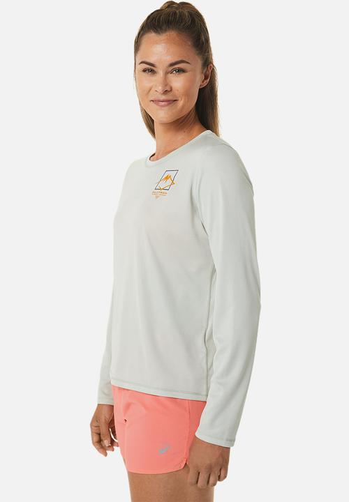 ASICS - Fujitrail logo long sleeve top - light sage