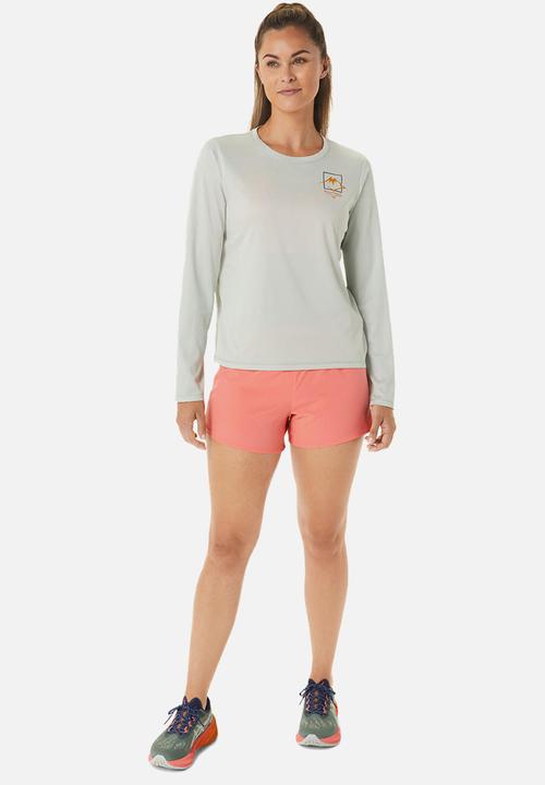 ASICS - Fujitrail logo long sleeve top - light sage