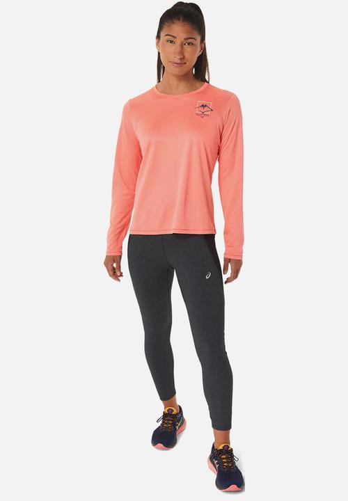 ASICS - Fujitrail logo long sleeve top - papaya