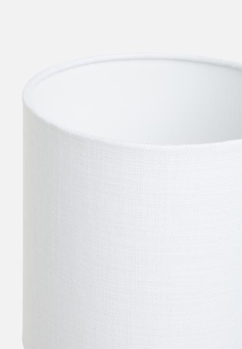 Sixth Floor - Bergen Wicker table lamp - white