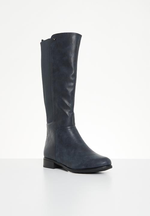 Butterfly Feet - Huda 9 knee length boot - navy