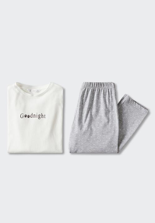 MANGO - Pyjamas night - grey
