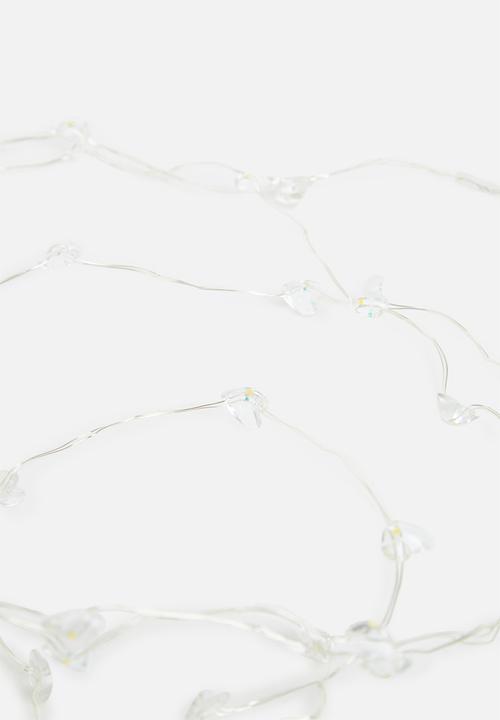 H&S - Silver wire fairy lights - deco