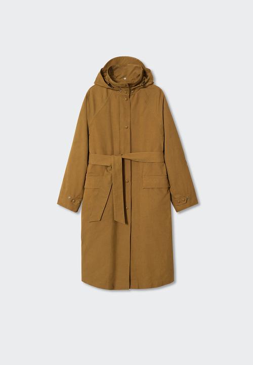 MANGO - Parka dallas - medium brown