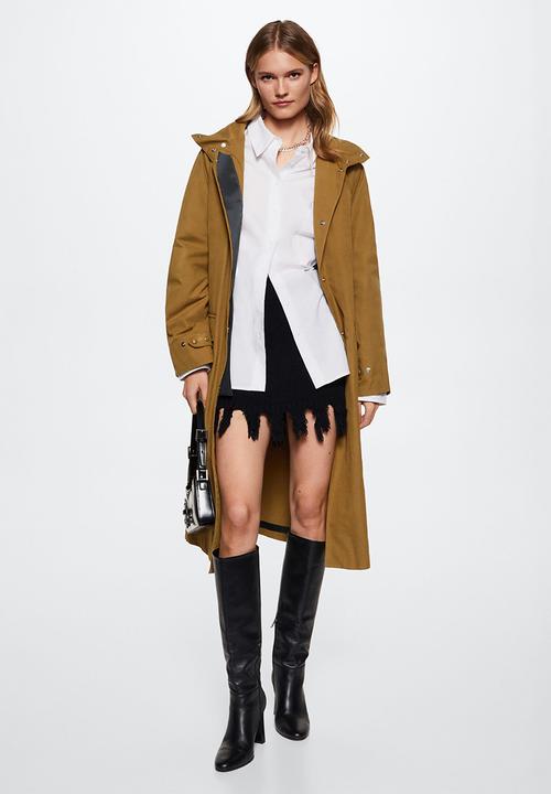 MANGO - Parka dallas - medium brown