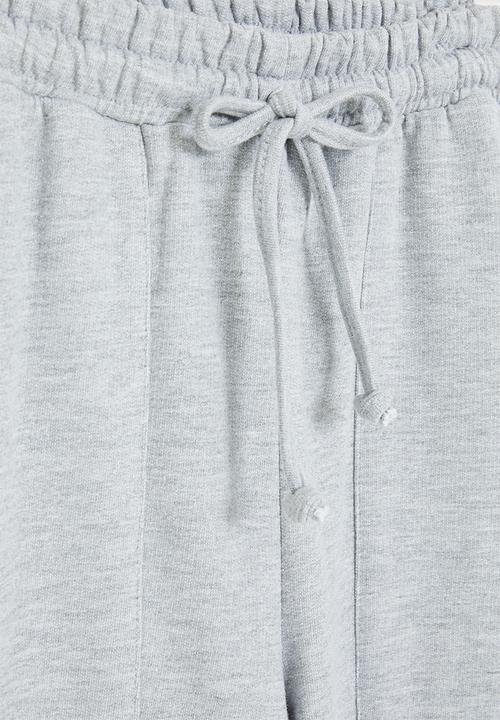 Superbalist - Wide leg track pants - grey melange