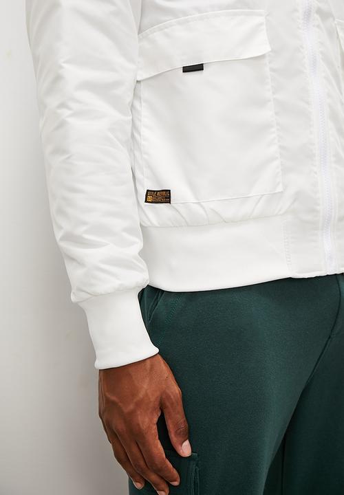 STYLE REPUBLIC - Padded nasa bomber jacket - white