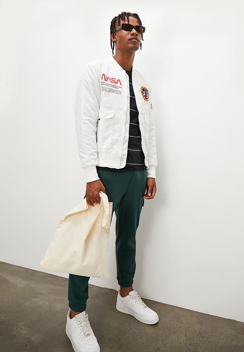 STYLE REPUBLIC - Padded nasa bomber jacket - white