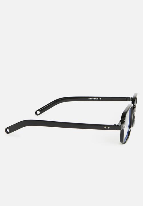 Superbalist - Thabo blue light sunglasses - black