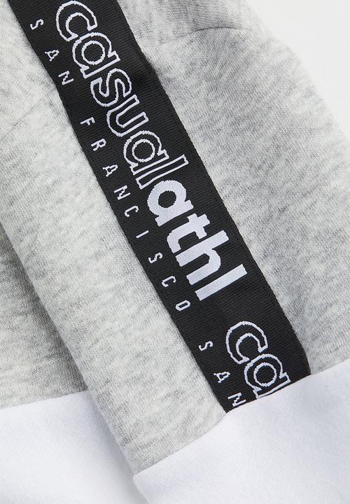 H&M - Hoodie - light grey marl/block-coloured