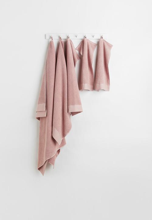 H&M - Cotton terry hand towel - pink