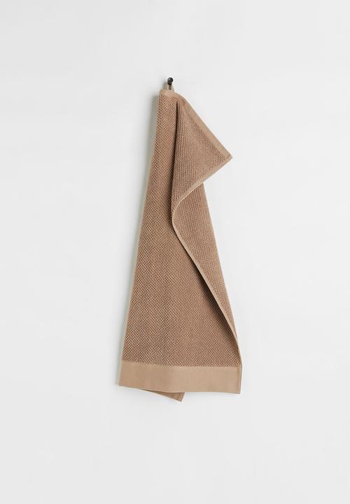 H&M - Cotton terry hand towel - beige