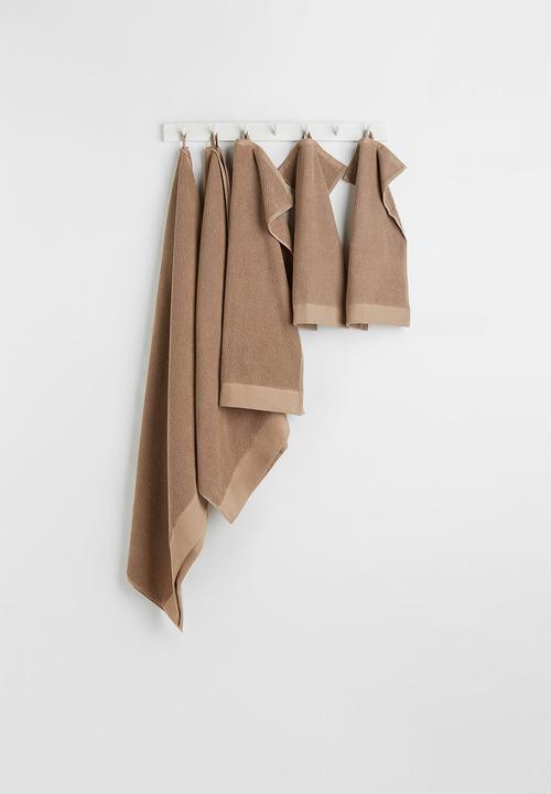 H&M - Cotton terry hand towel - beige