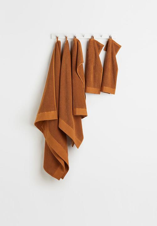 H&M - Cotton terry hand towel - brown