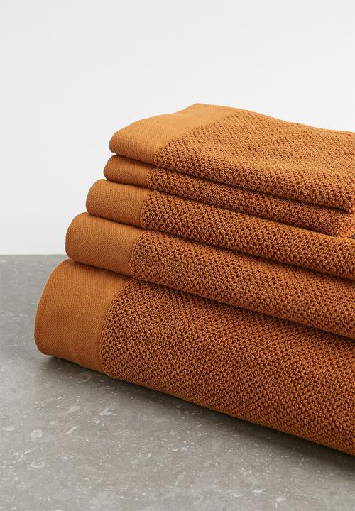 H&M - Cotton terry hand towel - brown