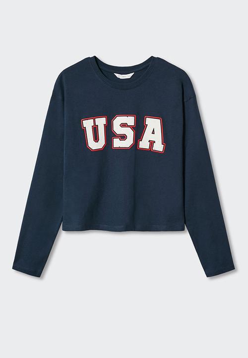 MANGO - T-shirt sweet - navy