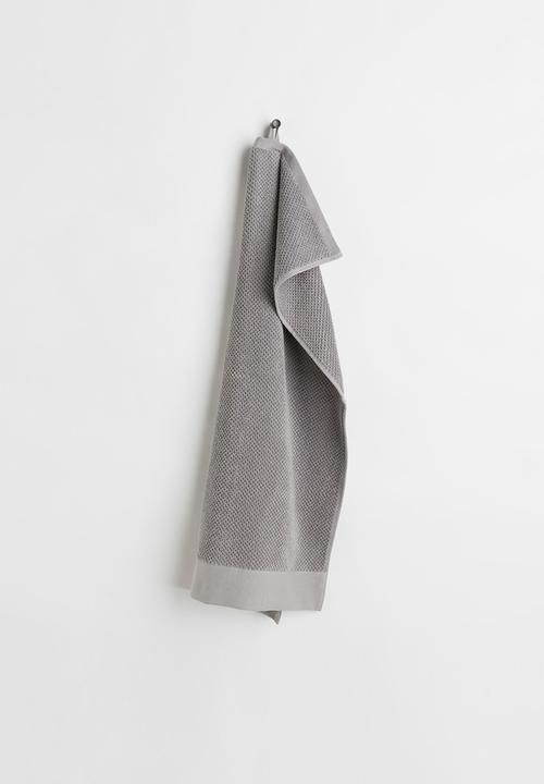 H&M - Cotton terry hand towel - grey