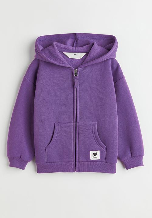 H&M - Zip-through hoodie - purple