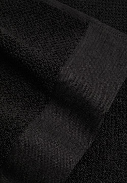 H&M - Cotton terry hand towel - black