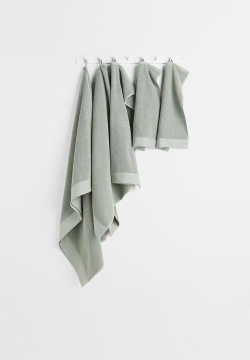 H&M - Cotton terry hand towel - green