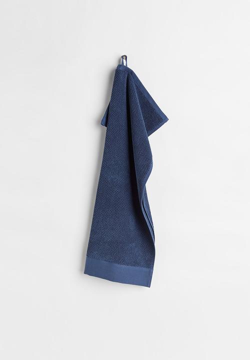 H&M - Cotton terry hand towel - blue