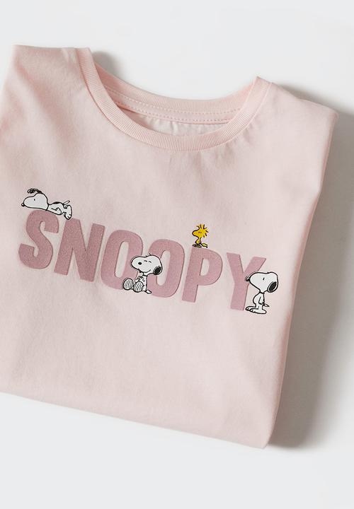 MANGO - T-shirt snoopb - light pink