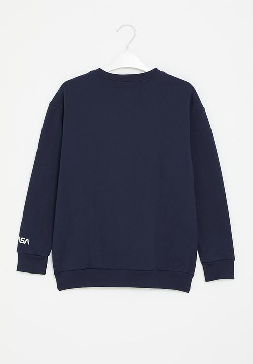 Superbalist - Older boys nasa crew graphic sweatshirt - navy