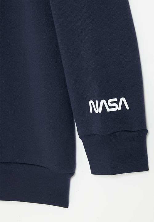 Superbalist - Older boys nasa crew graphic sweatshirt - navy