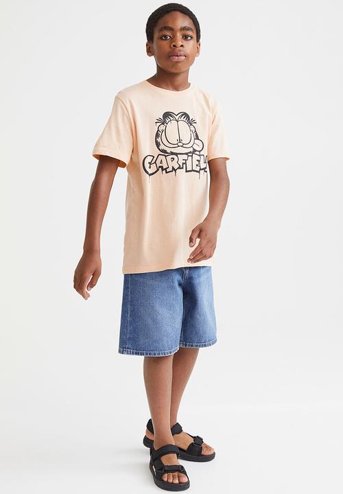 H&M - Printed T-shirt - beige/garfield